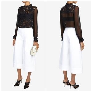 ❤️NWT Alexis Emma Black Lace Sheer Blouse Size XS